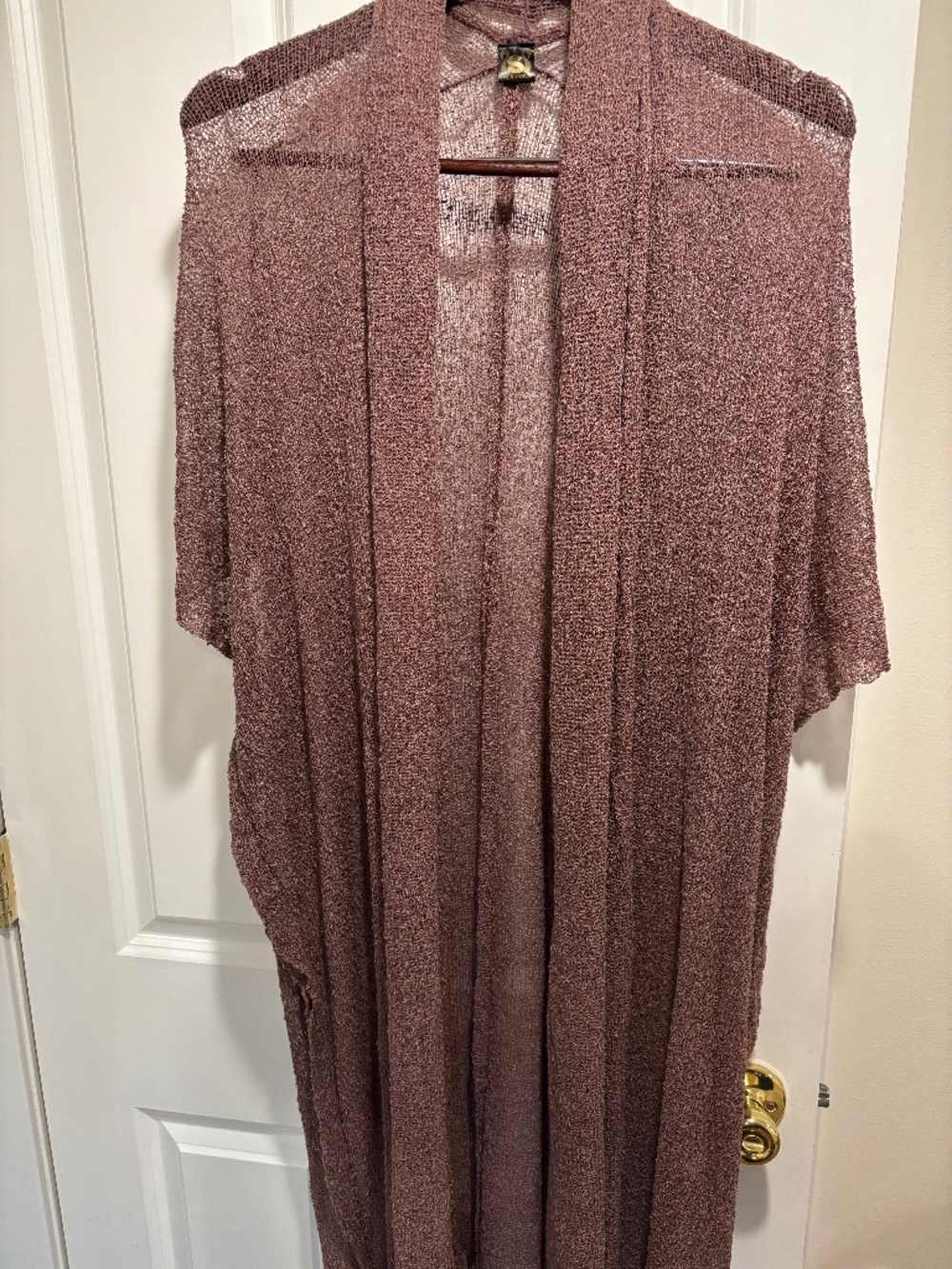 SSS brand, brown/mauve, rayon, XL-XXL